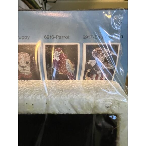 Lee Wards Holiday Spangle Art Eagle Sequin Picture Kit Vintage boy Sequin kit - Picture 2 of 5